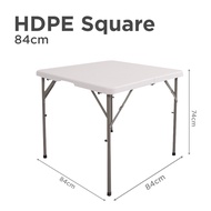 (JIJI.SG) HDPE Square Foldable Table - HDPE 84x84cm  / Folding TABLE / OUTDOOR / Multi-Purpose Stora