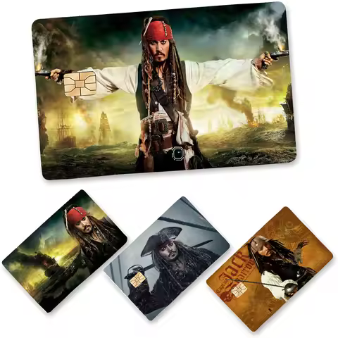Jack Sparrow Film Skin Sticker Tape For Bank Credit Debit Card Personalized Credit Card Protection S