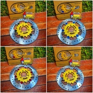 Brembo Rotor Disc Disc Size 220Mm Gold Floating 6 Holes 3 Yamaha Matic 125 Universal.