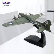 Simhoa 1/144 Scale US B 17 Aircraft Model Miniature Multipurpose Sturdy Aviation Collectibles Plane 