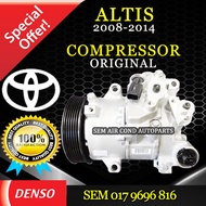 TOYOTA ALTIS 2008-2014 YEAR 6PK TSE14C 2 SENSOR ORIGINAL DENSO ND COMPRESSOR/ KOMPRESOR (CAR AIRCOND