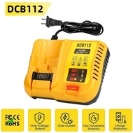 Pengecas Litium DCB112 2A BARU Untuk Dewalt 10.8V 12V 14.4V 18V 20V DCB206 DCB205 DCB204 DCB203 DCB1