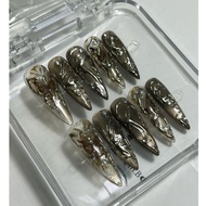 [2H-082]Tea Brown Cat Eye Nailbox