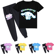 2026 E-Commercial Children's Clothing Printed Cinnamon Dog Big-Eared Dog Short-Sleeved T-Shirt Summe