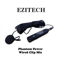 Ezitech TCM-88 Phantom Powered Wired Lavalier Clip Microphone