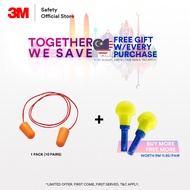 3M™ 1110 Soft Foam Corded Earplugs SNR 35 dB Travel (10 Pairs/Packet) EP_ PSD_