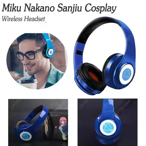 Sanjiu Anime Cosplay Headphone with Miku Nakano Japanese Character Voice Wireless Voice Headset Earp