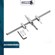 COMEN Adjustable Hole Saw 40MM - 20MM Plastic Wood Plaster Ceiling Circle Hole Cutter Saw Drill Bit 