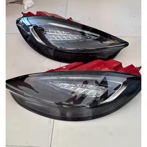 Smoke Black Tail Light Assembly For Porsche Boxster Cayman 981 GTS 13-15 taillight Turn signal Rear 