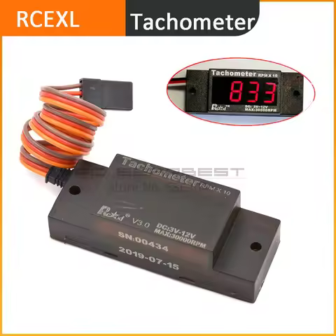 Rcexl V3.0 Mini Ignition Tachometer Speedometer igniter accessories for DLE Engines MT Engines Gas R