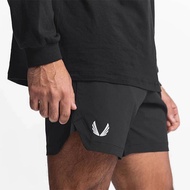 American Sports Shorts Men's Fitness Five-Point Training Shorts below the Knee Quick-Drying Woven Ru