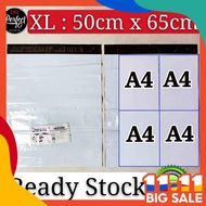 FST [50 pcs] XL (50CM X 65CM) A2 Courier Bag With Pocket Packaging Plastic Bag | Kurier 快遞袋 Parcel F