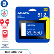 Adata SSD SU650 Ultimate 512GB 2.5" SATA III 3 Year Guarantee