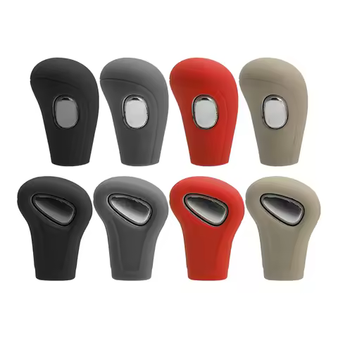 Silicone Car Gear Knob Cover Fit for Audi A4L A5 A6L Q5 Q7 05-16 Car Case Gear Head Shift Collars Sh