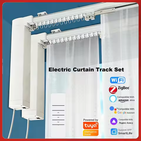 Tuya Zigbee Smart Curtain Motor WiFi Electric Drive Engine Home Automation Support Google Alexa for 