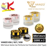 VANZO 656 (SECRET MUSK) / 657 (VELVET MUSK) / 658 (ENGLISH PEAR & FREESIA) MINI'ATURE SERIES CAR PER