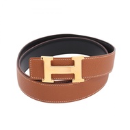 [Used] Hermes HERMES Belt Constance H Belt Gold Reversible Calfskin (Cowhide) Belt Men's Used A