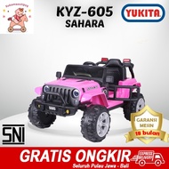 [✅Garansi] Mainan Mobil Aki Anak Kyz 605 Jeep Sahara Pink - Sni