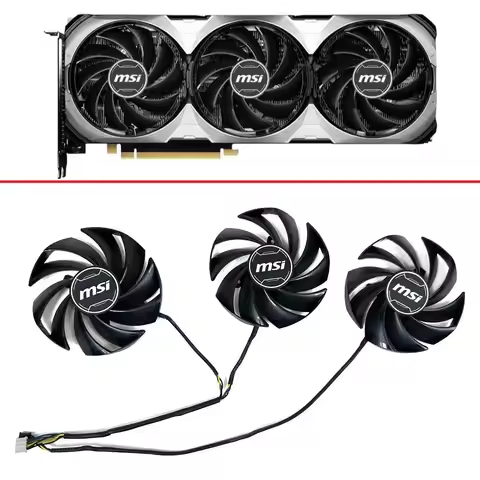 Cooling Fan 85MM 4PIN PLD09210S12HH RTX4060 4060TI 4070 4070TI VENTUS 3X GPU FAN For MSI GeForce RTX