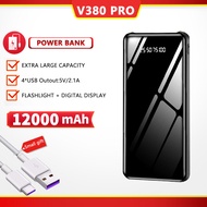 V380 Pro power bank 50000mah powerbank 30000mah original powerbank airport 10000mah-80000mah 2.1A 4U