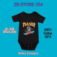 THRASHER MAGAZINE SKATEBOARD baby clothes DISTRO baby t-shirt/ jumpsuit/ baby jumper/ baby jumpsuit 