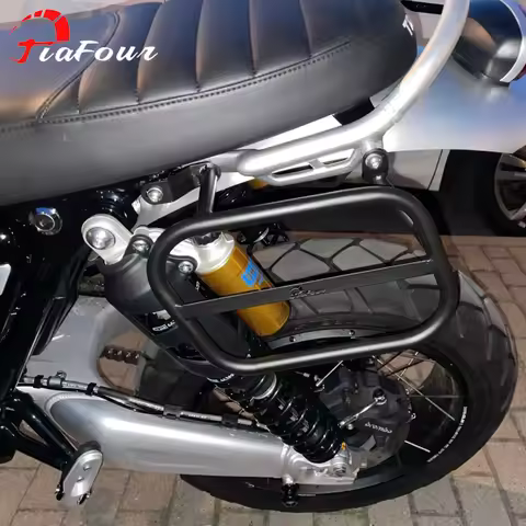 Motorcycle Saddle Bag For Scrambler 1200XC XE 19-23 Scrambler 1200X 24-25 Side Trunk Bag Support Lef