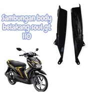 Mio Soul Gt 110 Rear Body Connection Cover Glossy Black