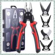 (SZHA) 5 in 1 Versatile Tool & Home Improvement Metal with Linesman Plier Wire Stripper Crimping