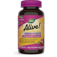Alive! Women's 50+ Complete Multivitamin, Supports Healthy Heart, Brain, Bones*, B-Vitamins, Gluten 