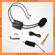 MATUARI Erilles Wireless Microphone 2.4G Headset 300mAh with Receiver - E66 / mic wireless imam masj