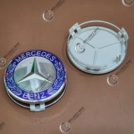 Dop Velg Roda Emblem Mercy Mercedez Benz / Tutup Velg Mercy 75mm original