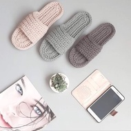 手工拖鞋 女式露趾涼鞋 室內防滑平底鞋