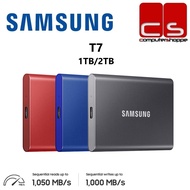 Samsung T7 Portable SSD - Red/Blue/Grey (1TB/2TB)
