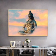 Lord Shiva Canvas Art Paintings Hindu Gods Wall Art Home Canvas Art Prints Hinduism Art Pictures For Living Room Decor