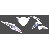 Transparent Striping BEAT FI ARAI Motif Premium Material MAXDECAL GLOSSY