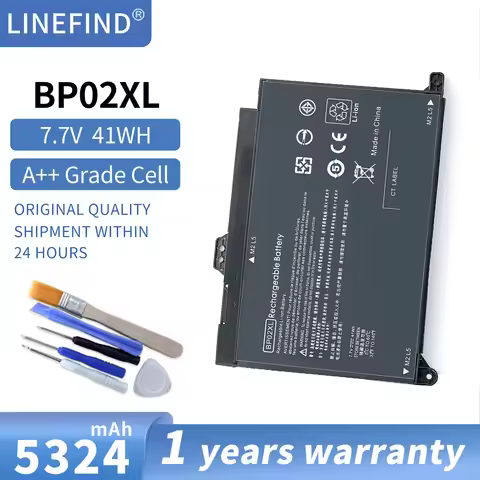 7.7V 5150mAh Laptop Battery BP02XL For HP Pavilion PC 15 15-AU 849909-850 849569-421 HSTNN-LB7H BP02