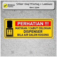 Gallon Water Dispenser Stickers, Water Dispenser Stickers, Gallon Water Warning Stickers, Printing S