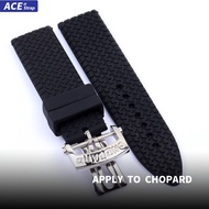 Apply To CHOPARD MILLE MIGLIA, 23mm Sports Style Rubber Silicone Watch Strap For 168511-30013015 (Re