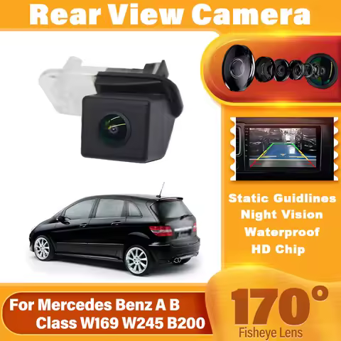 170° 1080P Full HD CCD Waterproof Car Rear View Camera For Mercedes Benz A B Class W169 W245 B200 Re