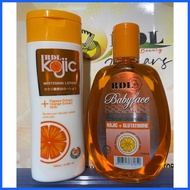 ۞ ◩ ◆ RDL KOJIC WHITENING LOTION 100ml + RDL FACIAL CLEANSERGLUTA+KOJIC 150ml