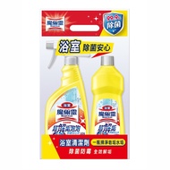 【露露連】浴室魔術靈 超解垢泡泡 噴槍瓶+經濟瓶 各500ml 舒適檸檬香