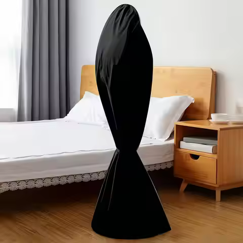 Outdoor Tower Fan Cover Dustproof Reusable Stand-Up Protector With String Outdoor Tower Fan Cover Fo