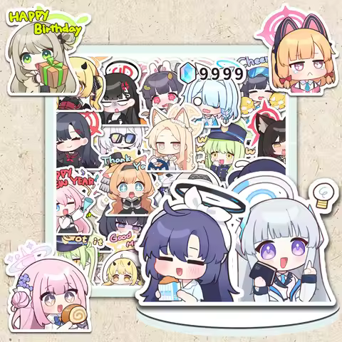 Blue Archive Kivotos Daily Q-Version Cute Emoji Sticker Girl Academy City Ledger Popular DIY