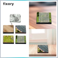 [fixory] Detailed Diorama Base Plaster Plastic Scene Display Base for 1 64 Diecast Models Collection