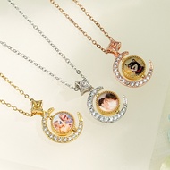 Creative Reversible Photo Frame Necklace For Women Valentines Gift For Her Wedding gift Memory Gift 