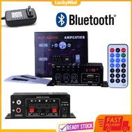 Power Amplifier Bluetooth Car Subwoofer Amplifier Audio Amplifier 200W+200W 2-CH Power Amp with RCA 