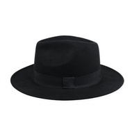 Felt Hat for Men Women Fashionable Caps Fedora Hat Black Hat