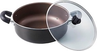 Bestco ND-8224 Large Pot, Easy to Clean, 12.6 inches (32 cm), IH Brown Metallic
