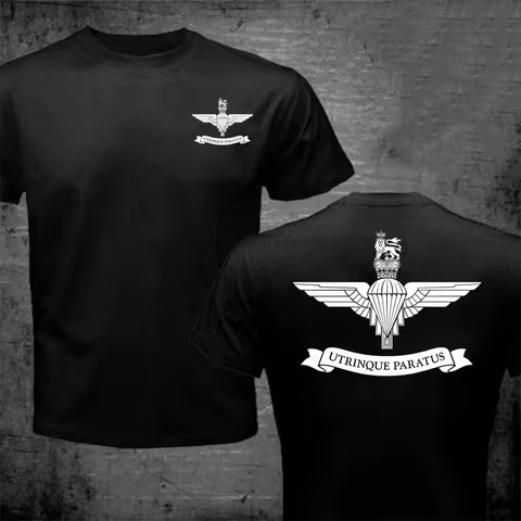British Army Para T-Shirt UK Military Army Logo Of the Parachute Regiment Paratrooper Airborne T Shi