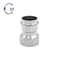 304 DN40 to DN50 Stainless Steel Water Pipe Connector BSPT Female Threaded Adapter Fittings